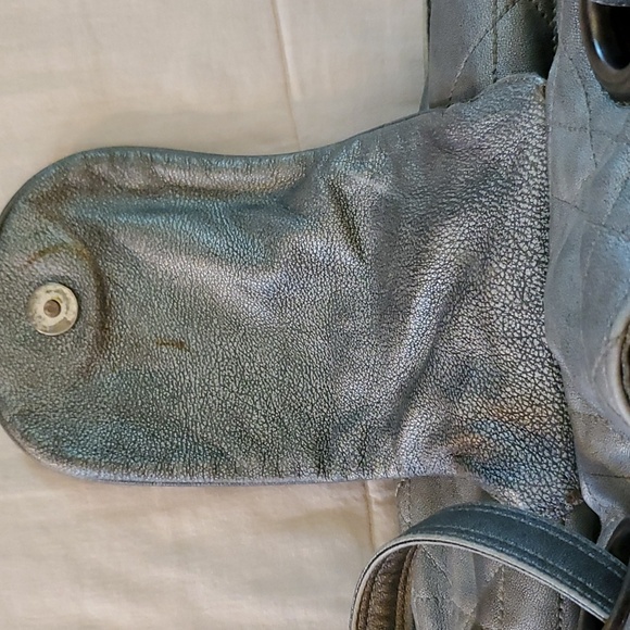 Dior Gray Leather Shoulder Bag - Picture 5 of 8